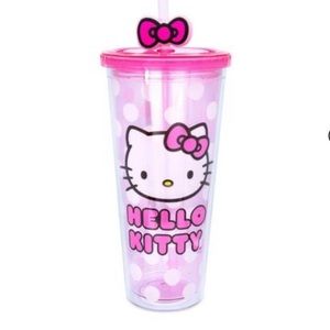 Sanrio Hello Kitty Face Carnival Cup With Lid and Topper